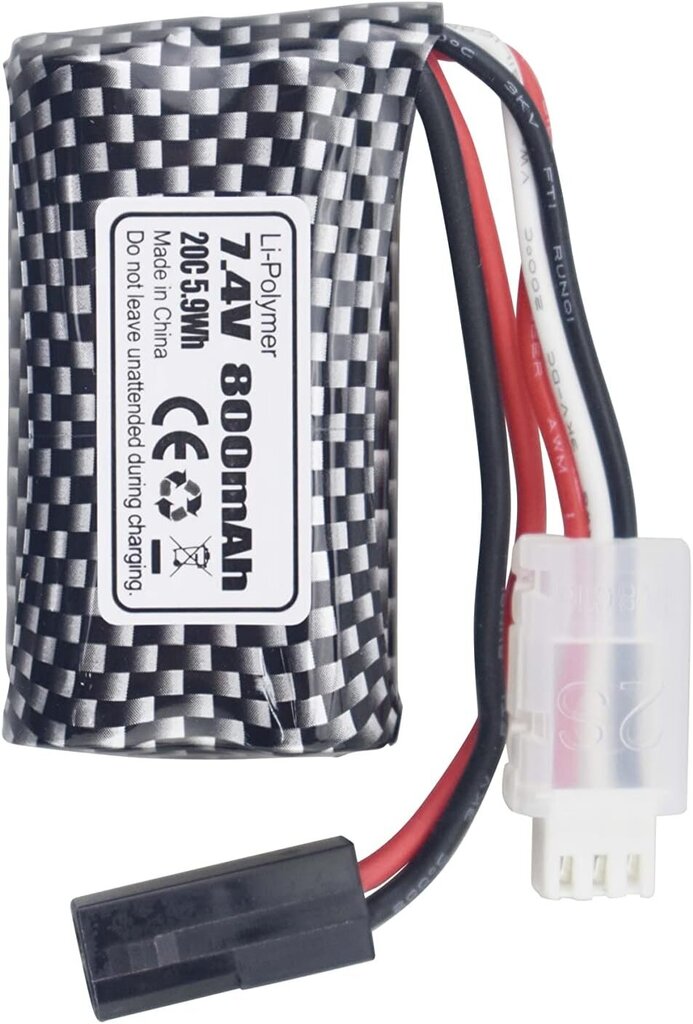 2 liitium akupakett 7.4V 800mAh 5500-2P hind ja info | Droonid | kaup24.ee