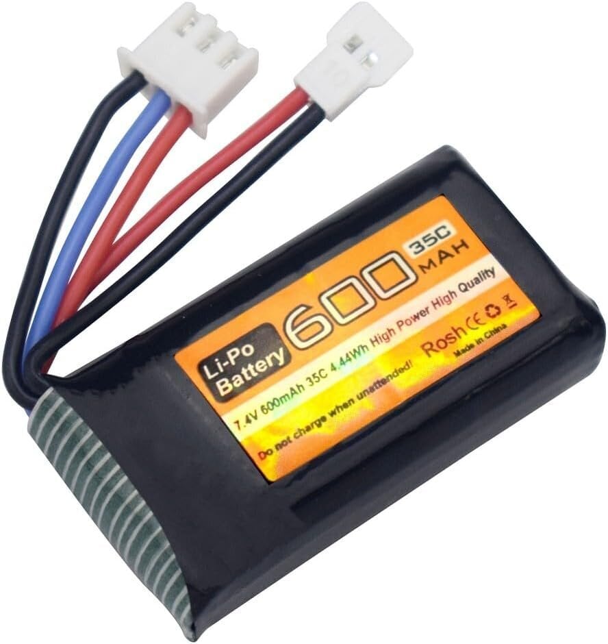 7.4V 600mAh 35C 2S LiPo aku Molex pistikuga - ühildub FMS FCX24 RC auto veoautodega ja elektriliste ronimisautodega. hind ja info | Droonid | kaup24.ee