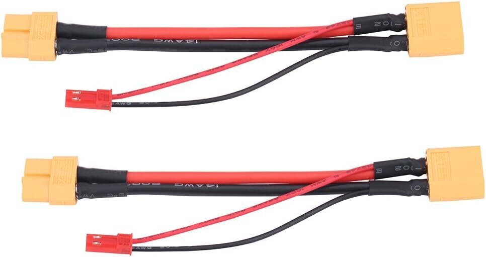 2 tk XT60 kaabli adapteri komplekt: 14 AWG mees- ja naispistik цена и информация | Droonid | kaup24.ee