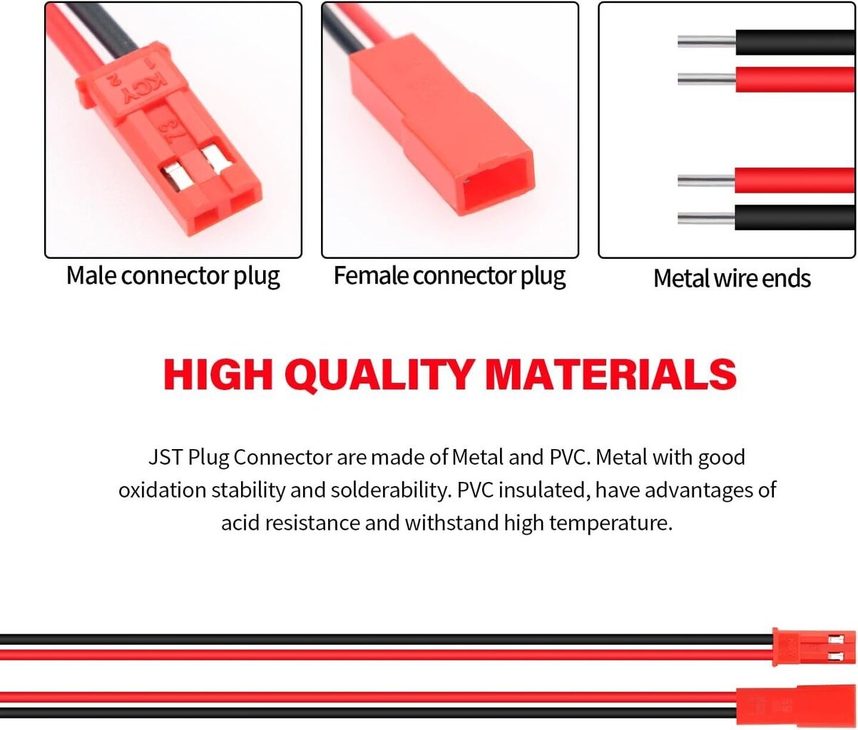 40 JST 22 AWG ühenduskomplekt hind ja info | Droonid | kaup24.ee