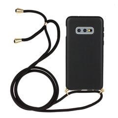 „Strap“ твердый силиконовый (TPU) чехол - чёрный (Galaxy S10e) цена и информация | Чехлы для телефонов | kaup24.ee