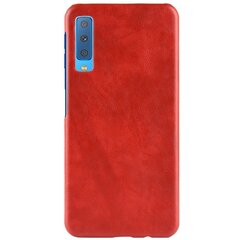 „Litchi“ Skin Leather чехол – красный (Galaxy A7 2018) цена и информация | Чехлы для телефонов | kaup24.ee