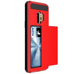 „Sliding“ Card Holder чехол — красный (Galaxy S9) цена и информация | Чехлы для телефонов | kaup24.ee