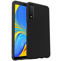 „Lenuo“ твердый силиконовый (TPU) чехол – чёрный (Galaxy A7 2018) цена и информация | Чехлы для телефонов | kaup24.ee