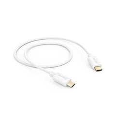 Hama laadimiskaabel, USB-C - USB-C, 1 m, valge hind ja info | Kaablid ja juhtmed | kaup24.ee