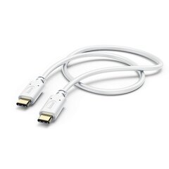 Hama laadimiskaabel, USB-C - USB-C, 1,5 m, valge hind ja info | Kaablid ja juhtmed | kaup24.ee
