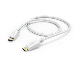 Hama laadimiskaabel, USB-C - USB-C, 1,5 m, valge hind ja info | Kaablid ja juhtmed | kaup24.ee