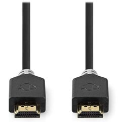 NEDIS High Speed ​​HDMI 2.0 kaabel Ethernet/ 4K@60Hz/ zlacené konektory HDMI-HDMI/ antracit/ box/ 10m цена и информация | Кабели и провода | kaup24.ee