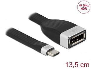 Delock FPC lame lintkaabel USB Type-C to DisplayPorti (DP Alt režiim) 4K 60 Hz 13,5 cm цена и информация | Адаптеры и USB-hub | kaup24.ee