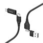 Hama 4-in-1 mitme laadimiskaabel, USB-C ja USB-A – USB-C ja mikro-USB, 1,5 m цена и информация | Kaablid ja juhtmed | kaup24.ee