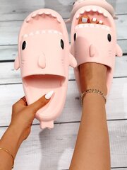 Тапочки унисекс в форме акулы ChuulGorl, розовые цена и информация | Шлепанцы, тапочки для женщин | kaup24.ee
