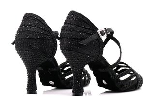 Naiste tantsukingad MINITOO, must, latino konts 6.5cm hind ja info | Naiste kingad | kaup24.ee