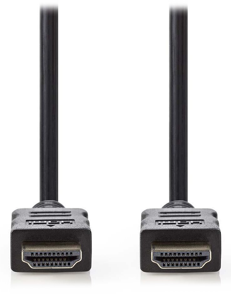 NEDIS High Speed ​​HDMI 1.4 kaabel Ethernet/ 4K@30Hz/ zlacene konektory HDMI-HDMI/ tšerný/ hulgi/ 3m цена и информация | Kaablid ja juhtmed | kaup24.ee