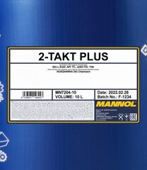 Масло моторное Mannol 7204 2-Takt Plus, 10 л цена и информация | Другие масла | kaup24.ee