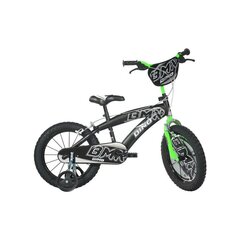 Детский велосипед Bicicletta Verde 16", черный цвет цена и информация | Dino bikes Спорт, досуг, туризм | kaup24.ee