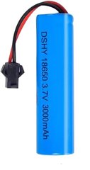 1 tk liitium-ioon aku 3.7V 3000mAh pistik SM-2P hind ja info | Patareid | kaup24.ee