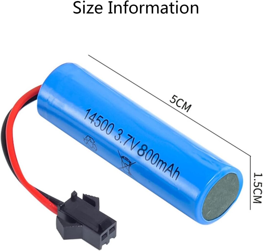 2-osaline asendusaku - Li-ion 3.7V 800mAh SM-2P ühendusega цена и информация | Droonid | kaup24.ee