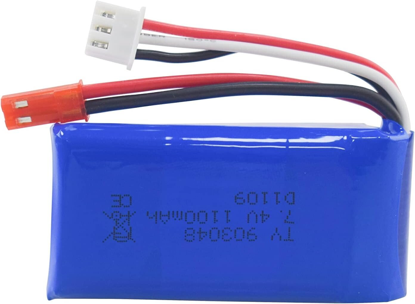 Komplekt 2 liitiumakut 7.4V 1100mAh koos laadijaga hind ja info | Patareid | kaup24.ee