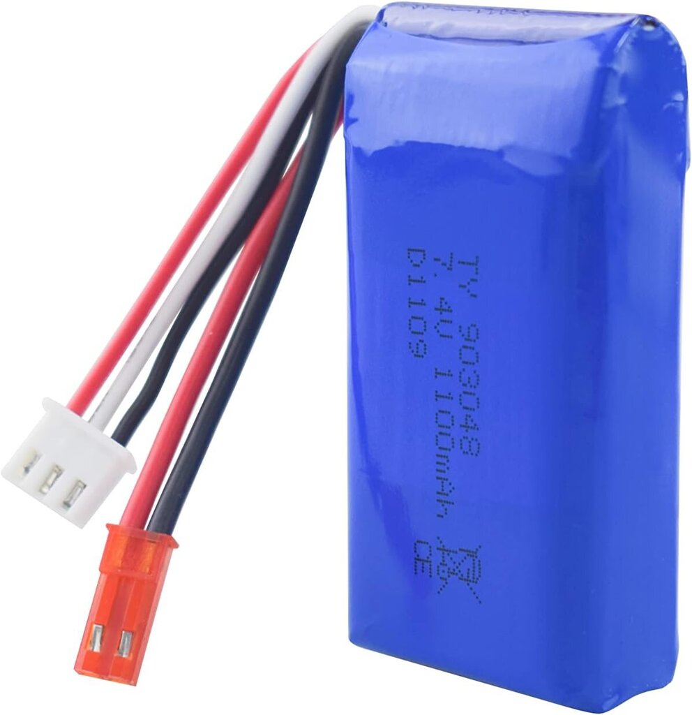 Komplekt 2 liitiumakut 7.4V 1100mAh koos laadijaga hind ja info | Patareid | kaup24.ee