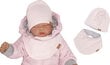 Komplekt beebidele Zyzio&Zuzia, roosa hind ja info | Imikute mütsid, sallid, kindad | kaup24.ee
