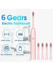 Электрическая зубная щетка с 4 насадками, Electronics LV- 338, 1 шт. цена и информация | Электрические зубные щетки | kaup24.ee