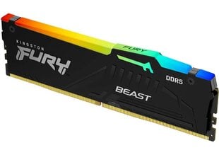 Kingston Fury Beast RGB (KF548C38BBA-8) цена и информация | Оперативная память (RAM) | kaup24.ee