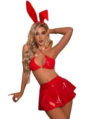 Seksikas pesu Leather Bunny, punane hind ja info | Naiste sekspesu | kaup24.ee