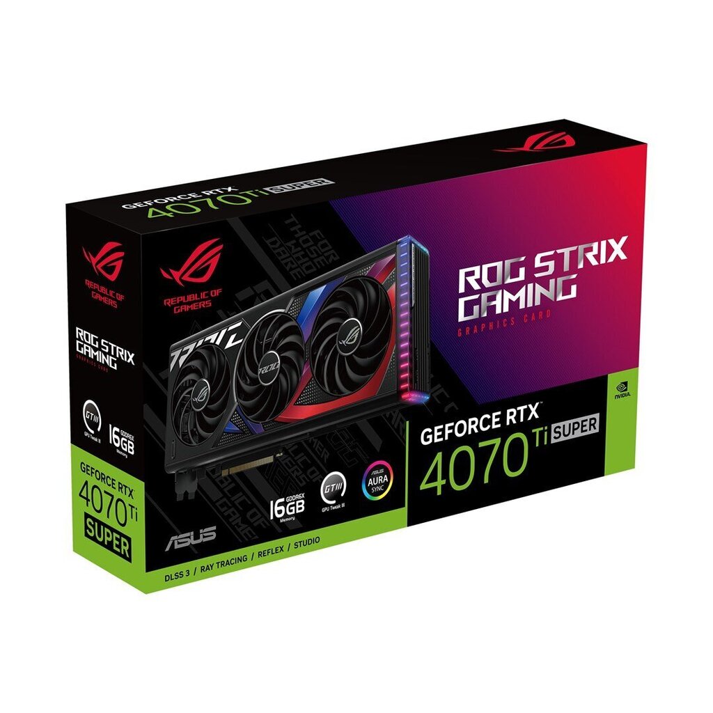 Asus ROG Strix GeForce RTX 4070 Ti Super (ROG-STRIX-RTX4070TIS-16G-GAMING) hind ja info | Videokaardid (GPU) | kaup24.ee