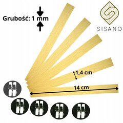 Деревянный фитиль x5 Sisano для соевого воска 140x14 цена и информация | Свечи, подсвечники | kaup24.ee