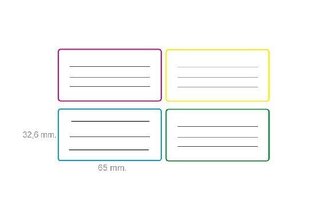 Nimi kleebised 65x32,6 mm MP цена и информация | Канцелярские товары | kaup24.ee