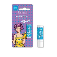 Бальзам для губ 4Organic Pin-up Girl Berry, 5 г цена и информация | Помады, бальзамы, блеск для губ | kaup24.ee