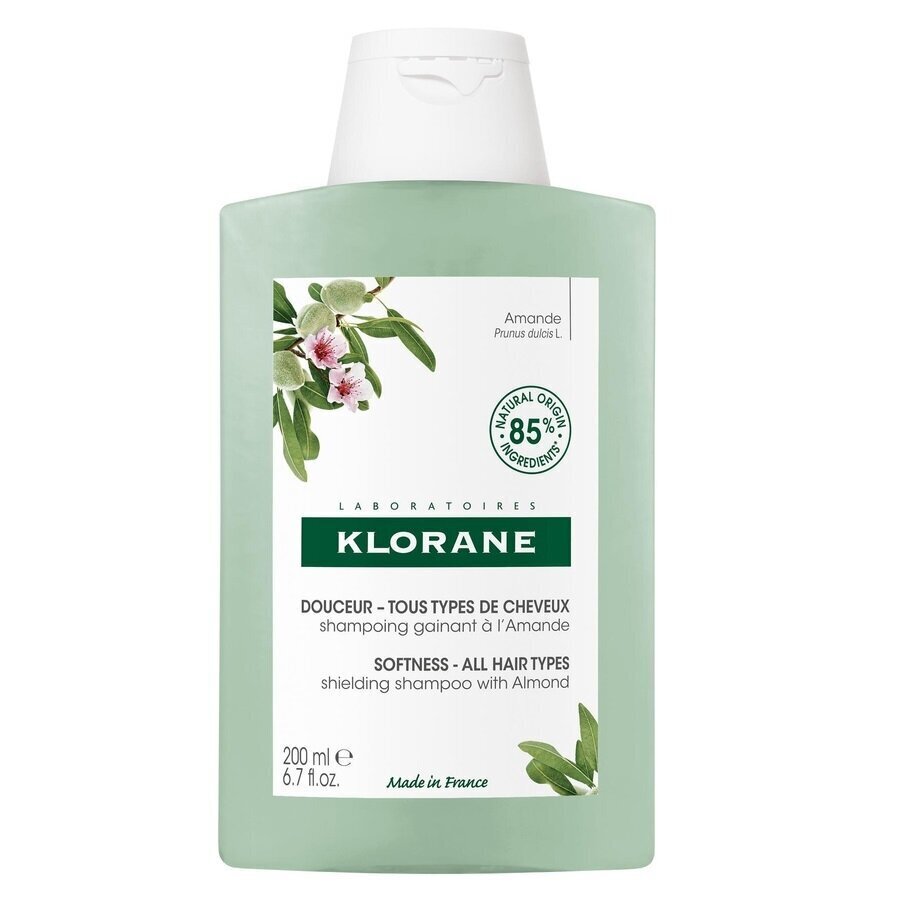 Šampoon Klorane mandliga, 200 ml hind ja info | Šampoonid | kaup24.ee