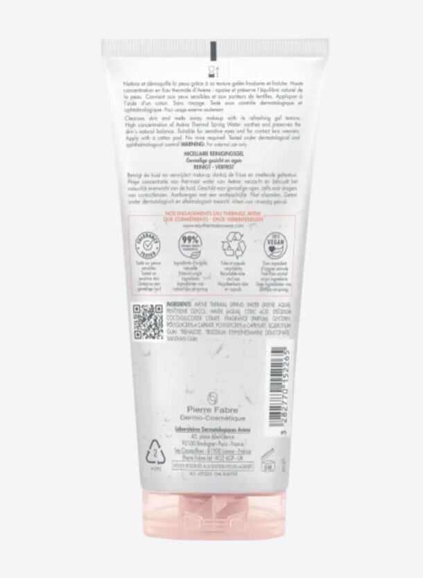 Mitsellaarne näopuhastusgeel Avene, 200 ml hind ja info | Näopuhastusvahendid | kaup24.ee