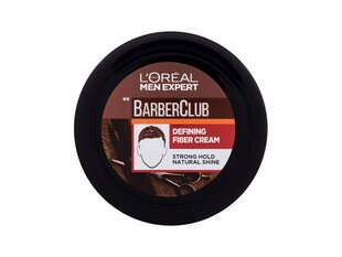 Juuksekreem L&#39;Oréal Paris Men Expert Barberclub Defining Fiber Cream meestele, 75 ml цена и информация | Средства для укладки волос | kaup24.ee