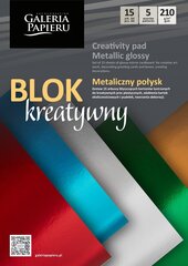 Läikiv värviline paber, A4, 15 lehte цена и информация | Тетради и бумажные товары | kaup24.ee