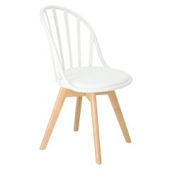 Белое скандинавское кресло Sirena цена и информация | Стулья для кухни и столовой | kaup24.ee