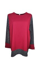 Блузка женская Kinga, бордовая/черная цена и информация | Женские блузки, рубашки | kaup24.ee