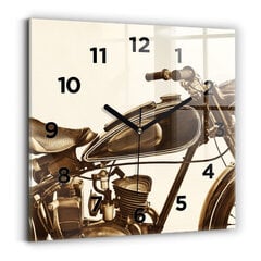 Seinakell Seepia Vintage Mootorratas, 30x30 cm цена и информация | Часы | kaup24.ee