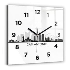 Seinakell San Antonio Linn Texas, 30x30 cm цена и информация | Часы | kaup24.ee