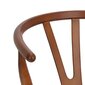 Paju värvi naturaalne/tumepruun Wishbone inspireeritud tool цена и информация | Söögilaua toolid, köögitoolid | kaup24.ee