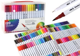 Kahepoolsete pastakate komplekt, 120 värvi цена и информация | Принадлежности для рисования, лепки | kaup24.ee