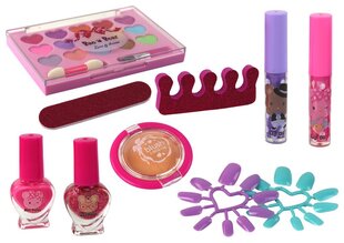 Ilumeigi ja küünte komplekt LeanToys Beauty MakeUp, roosa, 1 tk цена и информация | Игрушки для девочек | kaup24.ee