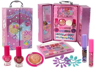 Ilumeigi ja küünte komplekt LeanToys Beauty MakeUp, roosa, 1 tk цена и информация | Игрушки для девочек | kaup24.ee