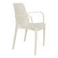 Ginevra tool käetugedega valge plastist hind ja info | Söögilaua toolid, köögitoolid | kaup24.ee