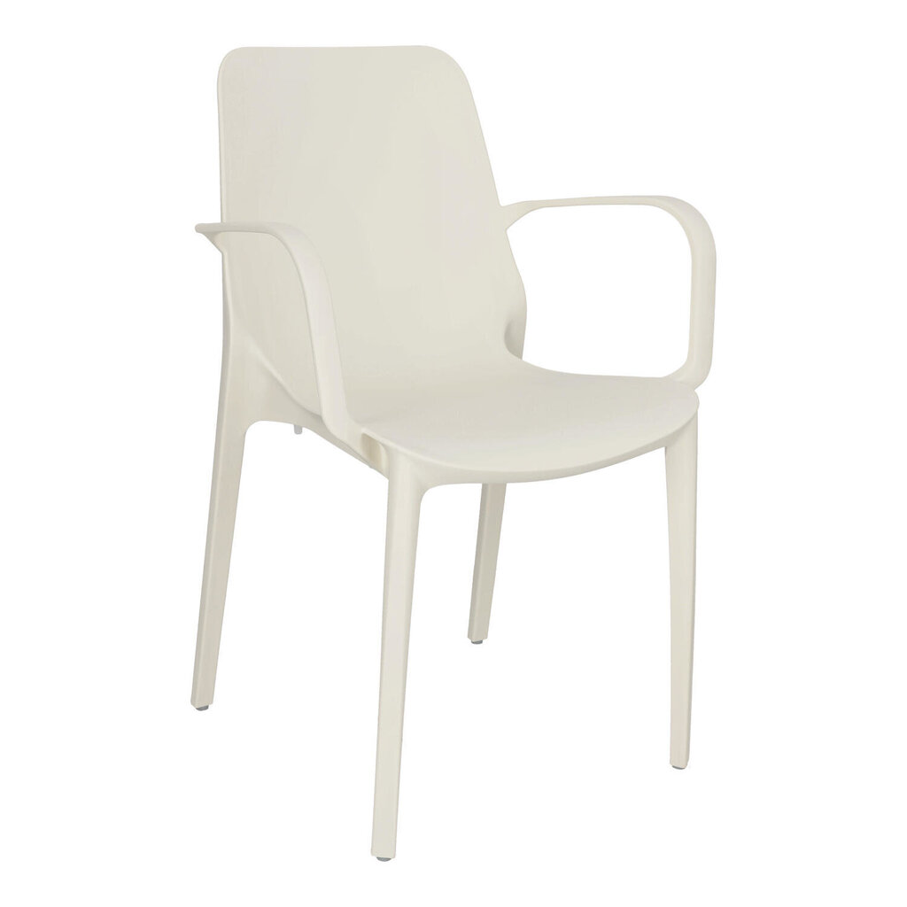 Ginevra tool käetugedega valge plastist hind ja info | Söögitoolid, baaritoolid | kaup24.ee