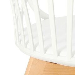 Кресло Sirena с подлокотниками белого цвета цена и информация | Стулья для кухни и столовой | kaup24.ee