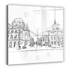 Seinakell Poznańi Linna Illustratsioon, 30x30 cm цена и информация | Часы | kaup24.ee