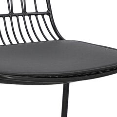 Кресло Willy Black с подушкой из полиуретана цена и информация | Стулья для кухни и столовой | kaup24.ee