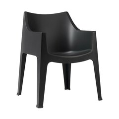 Пластиковый стул Coccolona антрацитового цвета цена и информация | Стулья для кухни и столовой | kaup24.ee