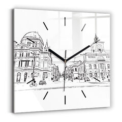 Seinakell Poznańi Linna Illustratsioon, 30x30 cm цена и информация | Часы | kaup24.ee
